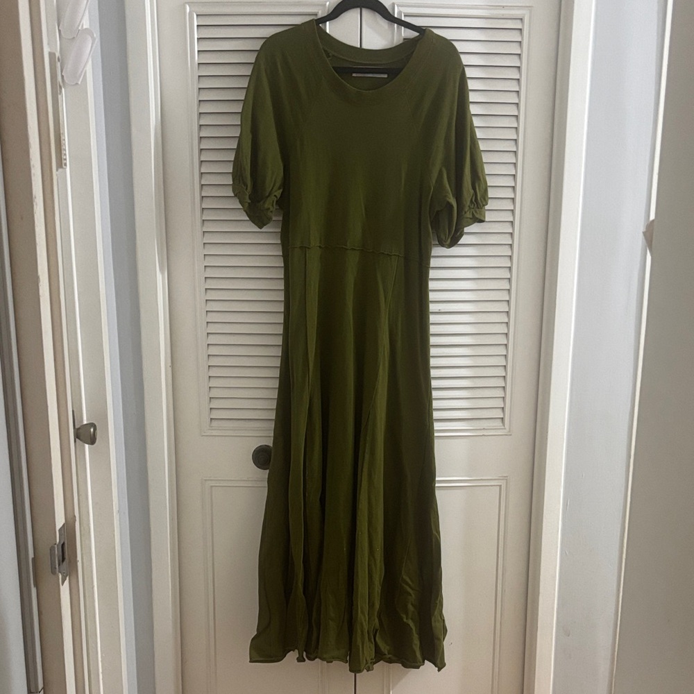 Free People Brentwood Olive Maxi Dress